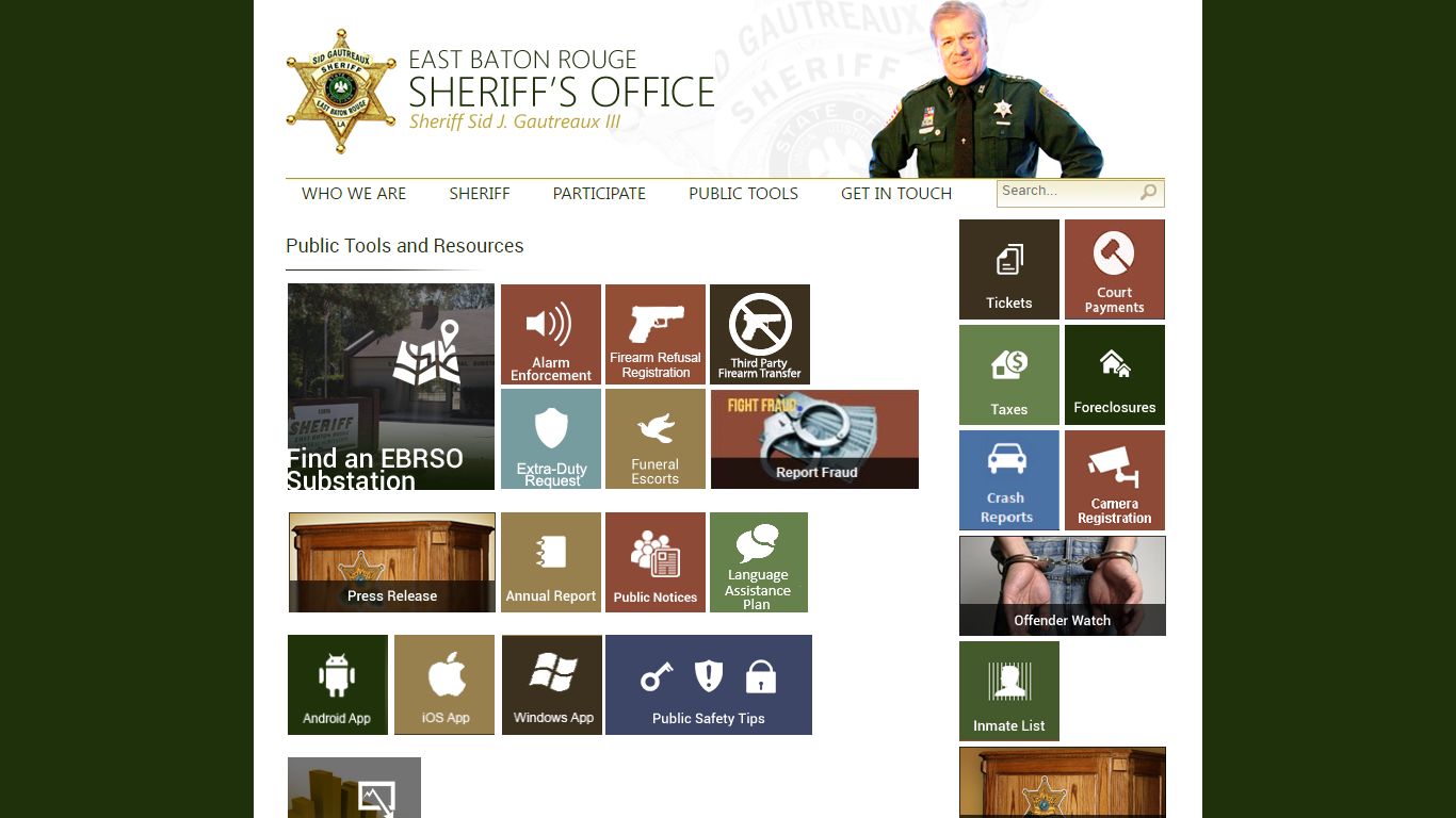 EBR Sheriff's Office > PUBLIC TOOLS